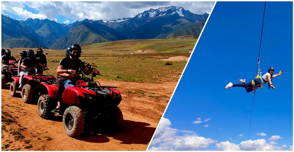 cuatrimotos zipline tour medio dia ATV Zipline Tour
